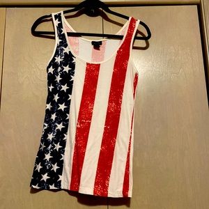 Women’s tank top. American flag. #Redwhiteandblue